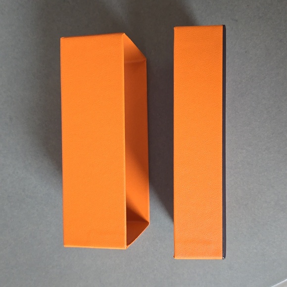 New never used HERMÈS BOX small storage box case Hermès Paris orange box display - Picture 4 of 6